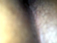 In the ghetto, a pretty black pussy gets wet and creamy