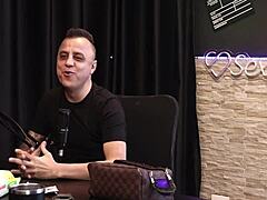 freddy the king of dogging with sheer red lingerie