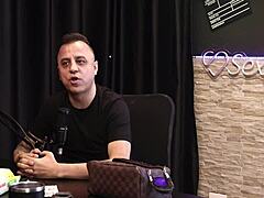 freddy the king of dogging with sheer red lingerie