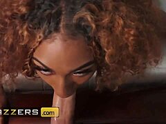 brixley benz rides scott nails with ebony shaved pussy and bubble butt in cowgirl blowjob