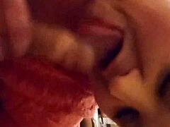 She Passionately Sucks and Blows My Hard Cock with Intense Desire