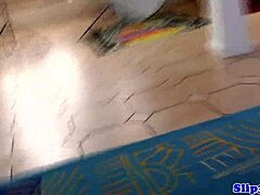 does this teen model blow the horny pensioner well?