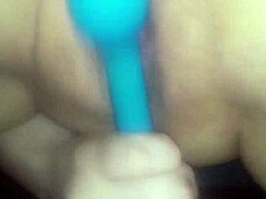 Kona's deep vibrator in extreme close-up wetness