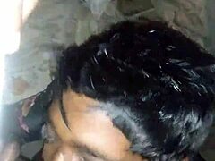 Watch this intense cock sucking session