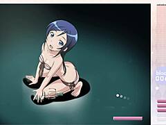 aragaki ayase strips during arkanoid gameplay, clothes ripped in hentai fun
