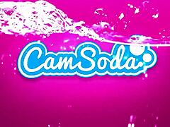 Busty brunette plays dirty devil and gets cum in her panties.