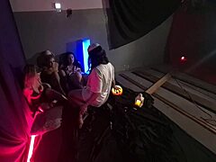 Halloween Fisting Party Turns Into Lesbian Orgy