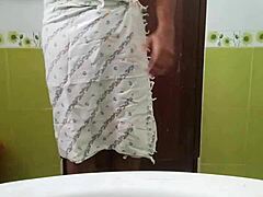 Indian stud in solo bathroom show