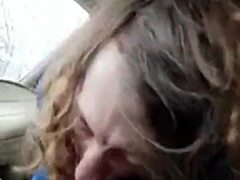 Cute Bisexual Sucks Buddy in Car After Work