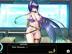 taimanin rpgx flashback rinko swimsuit scene 1