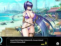 taimanin rpgx flashback rinko swimsuit scene 1