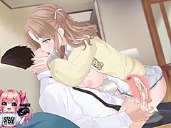 chaude étudiante chevauche et branle pour une éjaculation épique