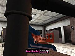 Washing my husband's shirts in the laundry room.