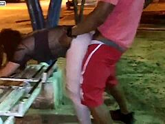 Fulfilled Fetish With Friends In The Square