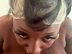 Learn how to deep throat with black ebony partners