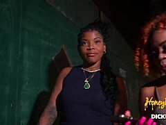 I watch Dickhddaily and Devin drill ebony pipes with monster cocks in group