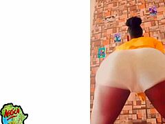 After shaking that big ass, I gave myself hot pussy masturbation!