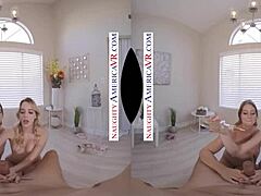 naughty america 2 chicks same time vr with kenna james & veronica weston