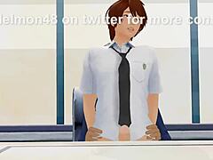 Shemale femboy analna karikatura