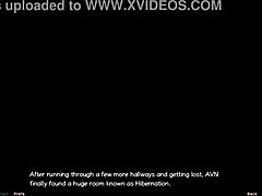 Zagozdeni v vesolju 7 - ukrivljena rdečelaska sestrična se tušira v 3D risanki!