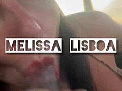 Interracial car blowjob ends in mouth cumshot