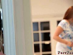 Risky birthday threesome with fun step mother, playfellows daughter, and daddy - hardcore taboo action!