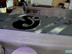 Horny teen brunette summer col bent over for danny steele's hammering