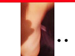 Npleasures, showing off her new ass tattoo while bent over!