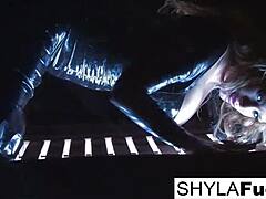 Shyla's Smoking Fetish: Big Tits and Pussy Play