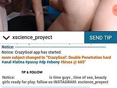 Una perrita venezolana in gangbang blowjob