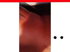 Npleasures, showing off her new ass tattoo while bent over!