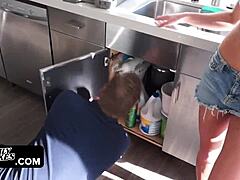 Horny hot babe wants a huge cock on summer day