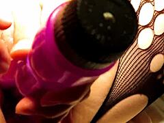 Housewife uses double vibe and tastes her own arse in homemade scene.