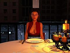 Babe learns fucking lessons in anime hentai game