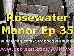 Exploring the mysterious Rosewater Manor in chapter 35 of the game