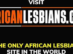 Curvy African Milf Contrasts Ebony Charm By Riding Friend's Face In Lesbian Pussy Play.