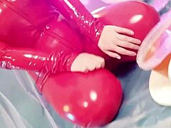 Arya Grander in PVC gear tease