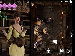 Big-titted milf explores corruption path in anime hentai game adventure