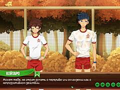 Hé, in game vrienden kamp episode 9, Natsumi krijgt een sappige blowjob met Russische voice acting