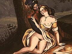 Vintage eroottinen kuvaus! Kuka tiesi että vanha taide voi olla näin kuuma anime-vibeilla ja retro-charmeilla jokaisessa yksityiskohdassa