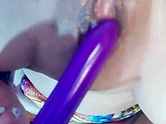Amateur Whore Squirts While Kissing Her Small Tits.