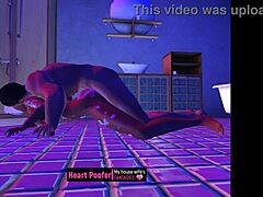 Dragged from the shower and taken on the floor