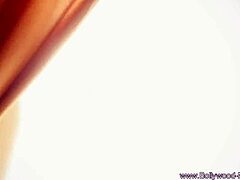 Seductive brunette milf performs striptease dance 😊