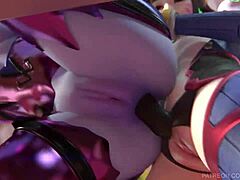 Lesbian DVA 3D cunilingus action