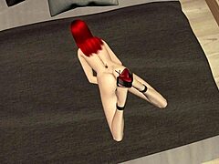 Fox Harker in Ginger Heat Second Life Nude Masturbation