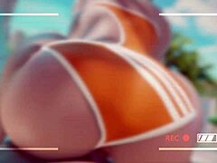 I ride overwatch tracer's cock at the beach in cowgirl position.