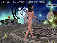 Animated 3D Cartoon Porn Of Indian Teen Posing Sexily