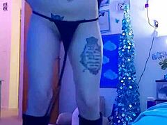 Sexy striptease with clothes ripped and undressing