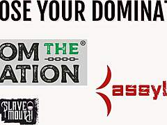 BDSM slut snorts cum before facial