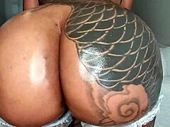 wow the maid oils big ass and twerks for worship!